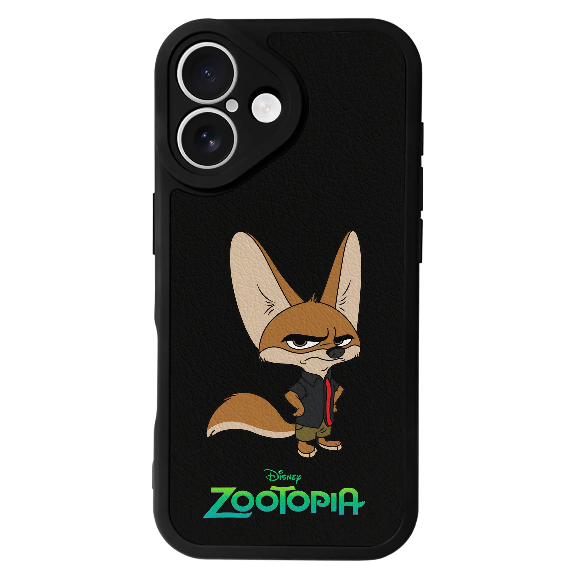 ズートピア グッズ,フィニック - IPhone 16シリーズ対応 ・ シリコンスマホケース ・ レザー調 ・ 高精度フィット ・ 耐衝撃 ・ ワイヤレス充電対応 ・ 精密カット